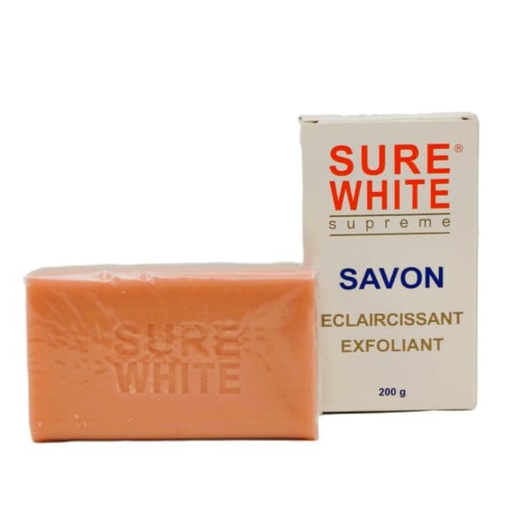 SURE WHITE - Savon exfoliant éclaircissant 200 g